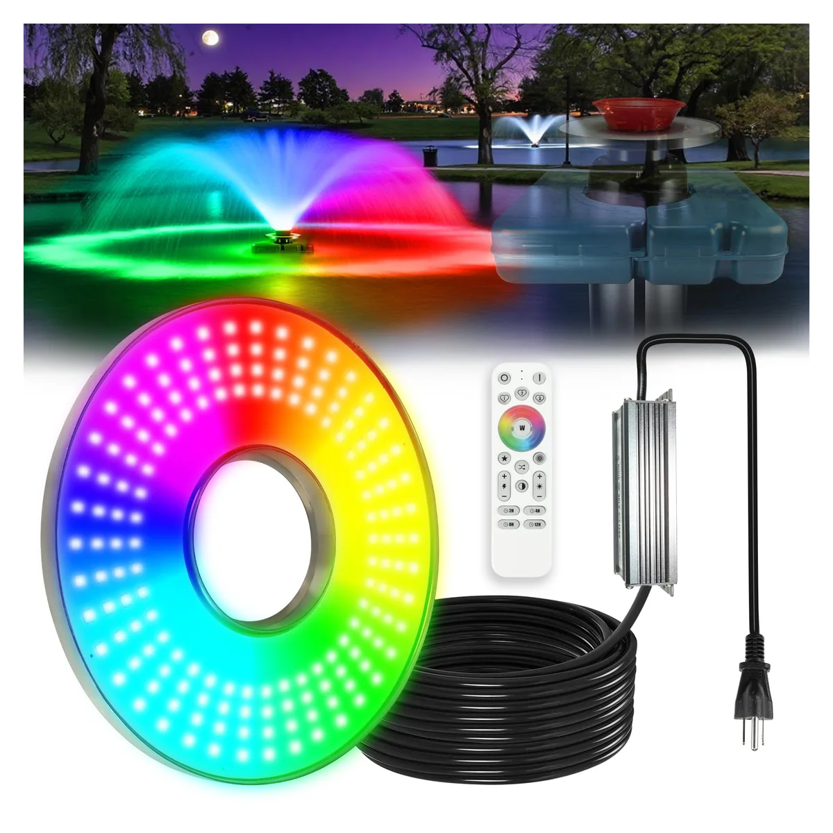 Goldlife F0 Fountain Light Ring, F0, 200 W